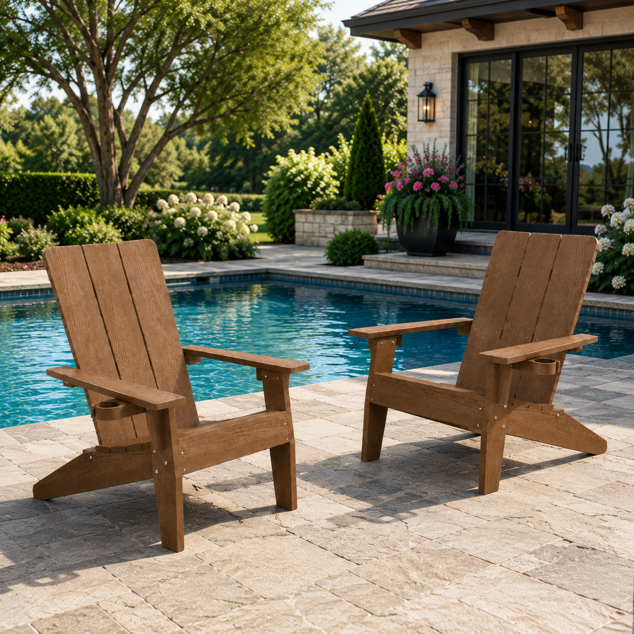 Zola 2-Set Modern Adirondack Chairs