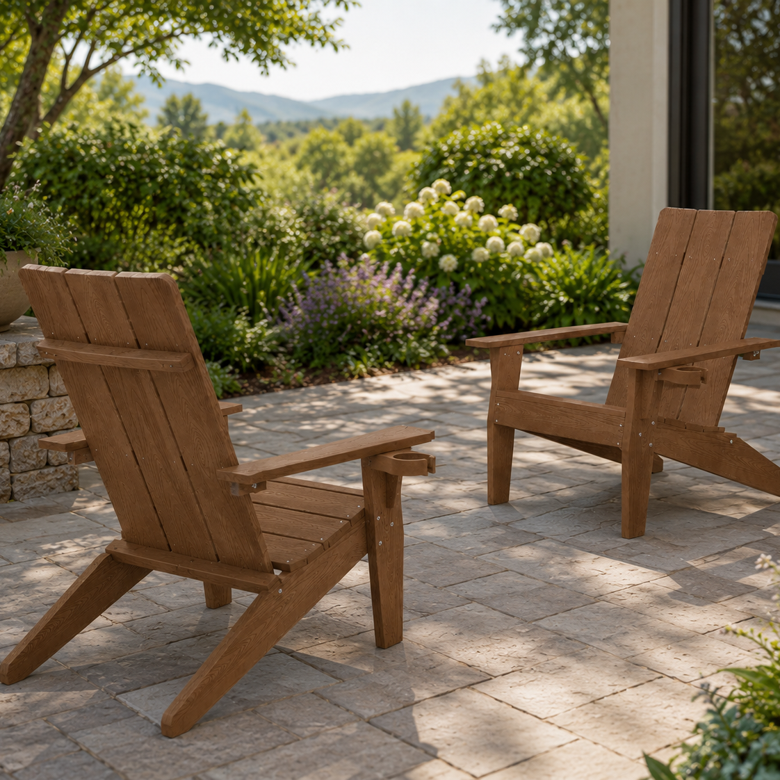 Zola 2-Set Modern Adirondack Chairs