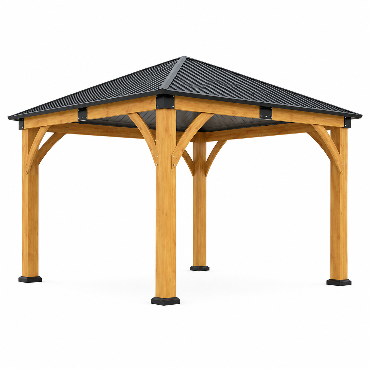 Ekko Outdoor Spruce Wood Gazebo
