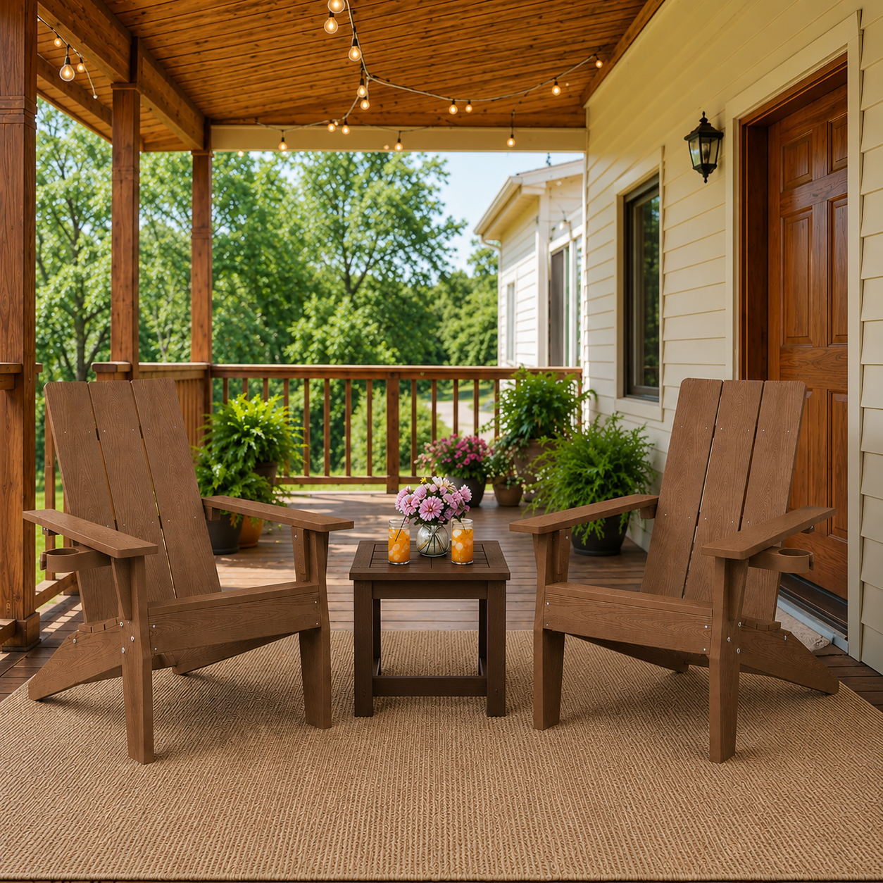 Zola 2-Set Modern Adirondack Chairs